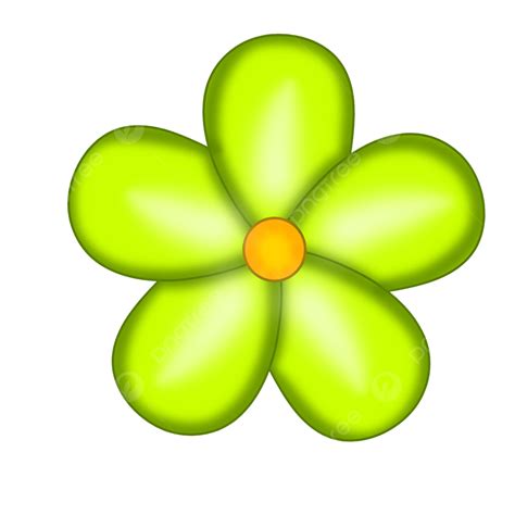 flor verde - flor de tecido